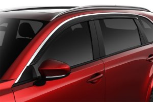Mazda CX-90 Window Deflectors - Husky Liners - Low Profile - Chrome - 2024+